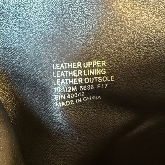 Tory Burch Sophia Ankle Boots Leather Heel Gold Logo Buckle Black Size 10.5 - Picture 7 of 12